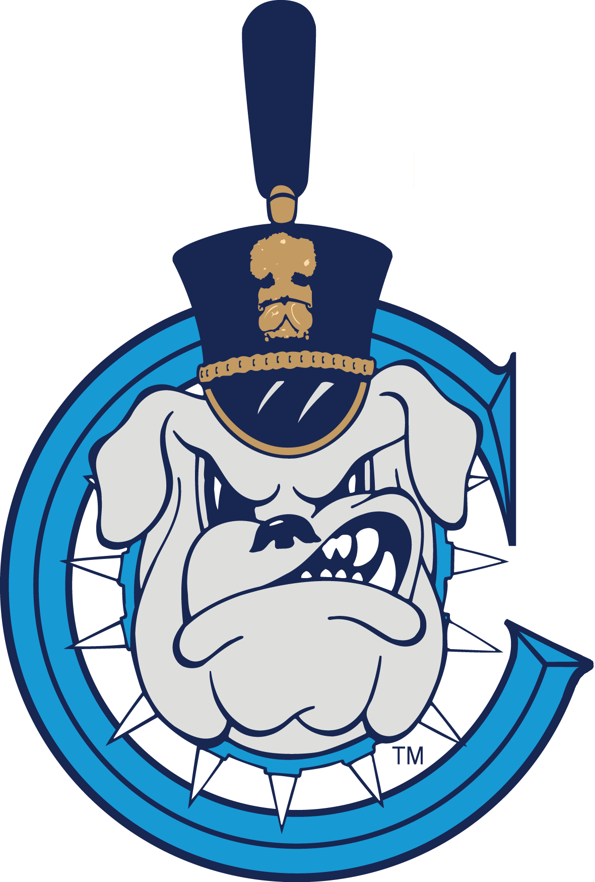 The Citadel Bulldogs 0-Pres Secondary Logo iron on transfers for clothing